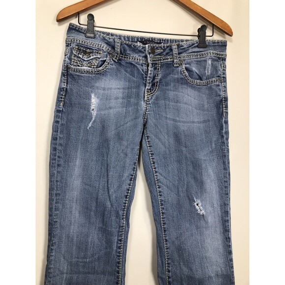 Vigoss Slim Boot Jeans Women's Blue Denim Mid Rise Size 29 - Picture 3 of 9